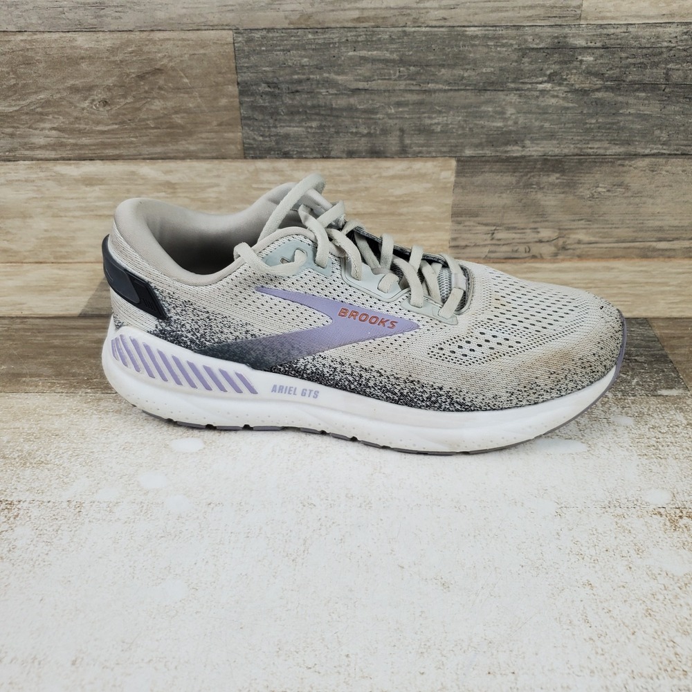 Brooks Ariel GTS 24 Womens Shoes Sz 10 B Athletic Running Gray Lace Up Sneakers